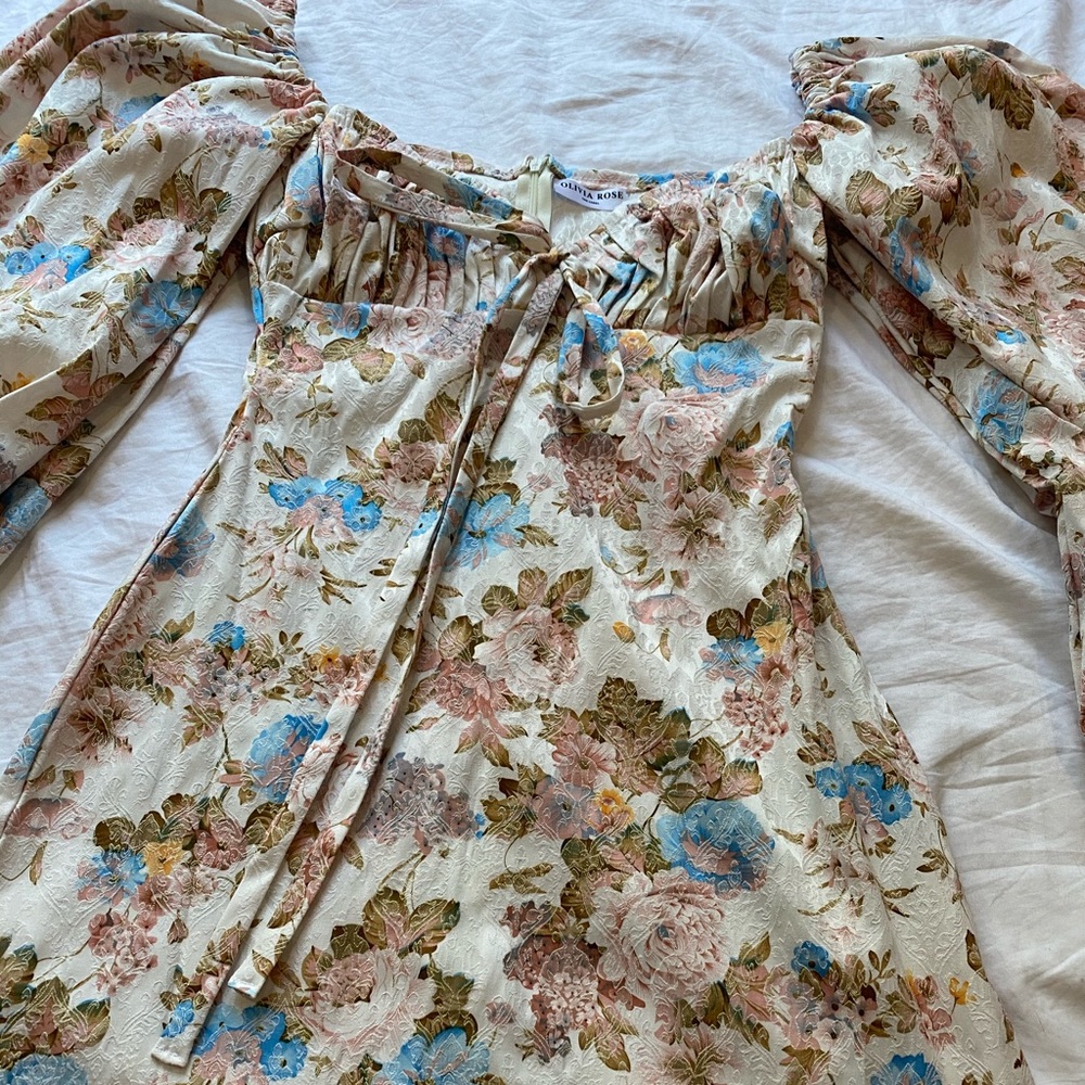 Olivia the label vintage floral Shirley dress S - Picture 7 of 8